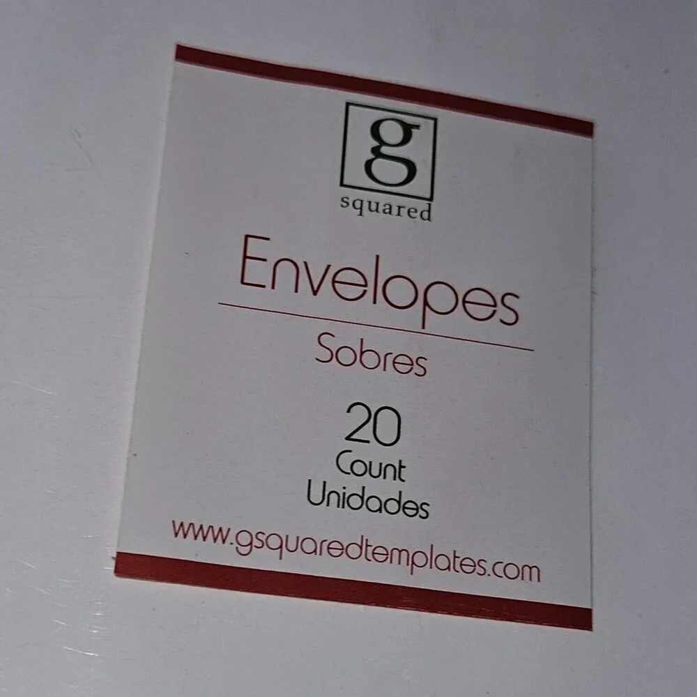 NEW 5 Packs Snowflake Envelopes Christmas Letters White Silver G Squared